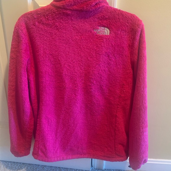 NORTH FACE OSITO HOT PINK FUZZY FULL ZIP JACKET - Picture 3 of 6